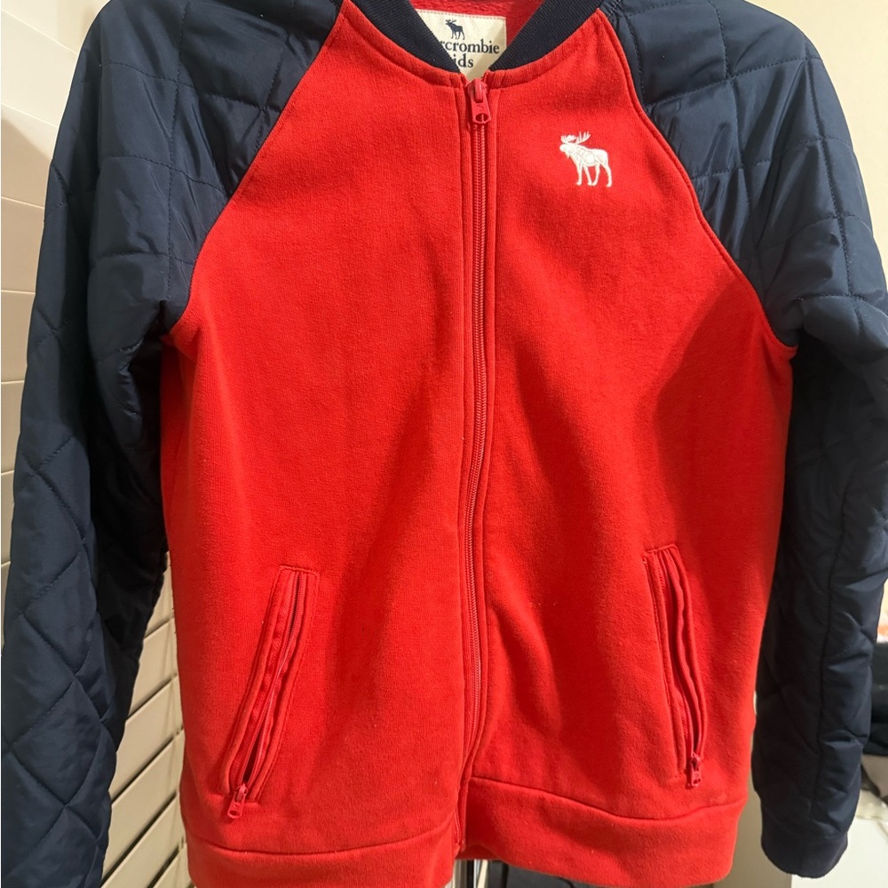 Abercrombie Kids Red and Blue Raglan Sweatshirt